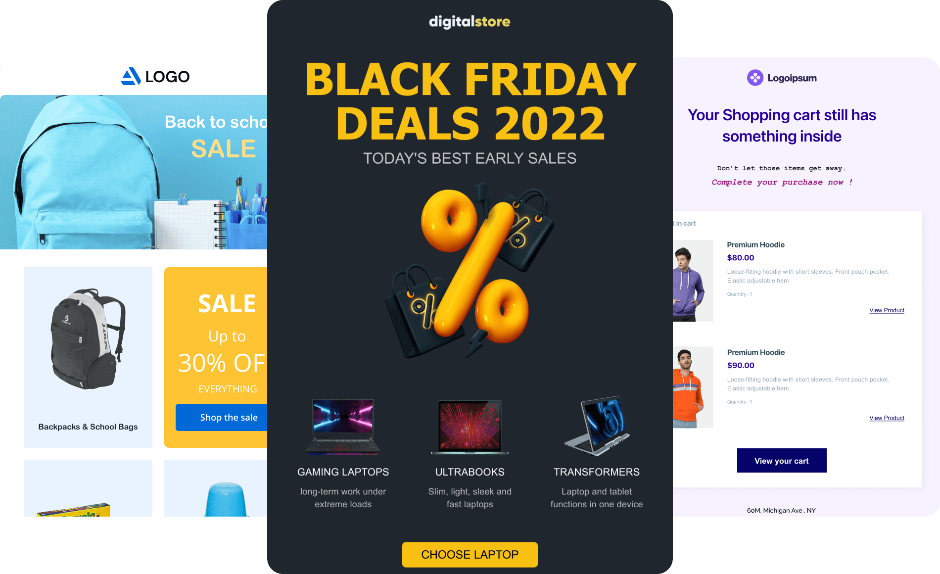 Professional email marketing templates for Shopify and WooCommerce - Adflipr