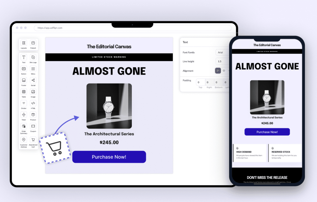 Adflipr - Drag-and-Drop Email Builder